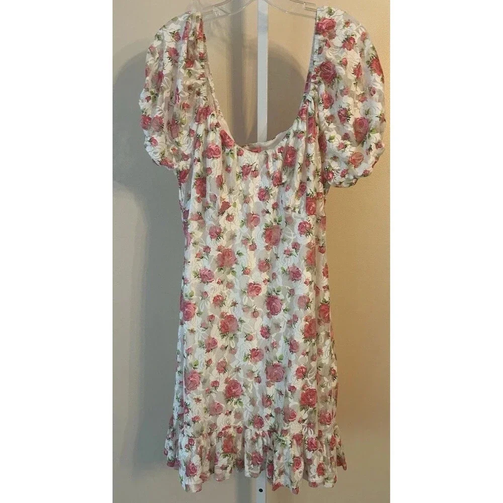 Women Betsey Johnson Goldie Dress Floral Ruffle Babydoll Girly Festival Sz.XL - Picture 1 of 16